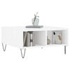 vidaXL Coffee Table High gloss white Engineered wood, iron Coffee Table
