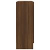 vidaXL Vitrine Cabinet Brown Oak 32.5x12.0x31.5" Engineered Wood