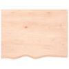 vidaXL Basin Shelf Wall Mounted Steel and Solid Wood Oak