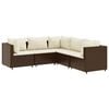 vidaXL Patio Lounge Set Brown