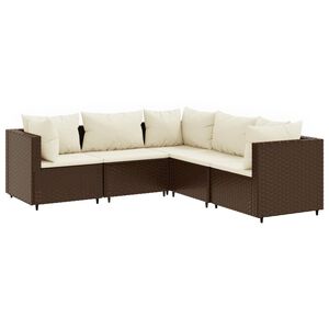 vidaXL Patio Lounge Set Brown