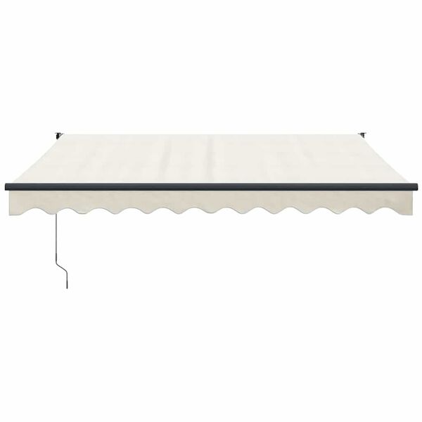 vidaXL Automatic Retractable Awning Cream 9.8x8.2'
