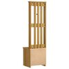 vidaXL Hall Tree Walnut Solid pinewood, engineered wood Hall Tree