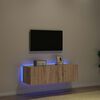 vidaXL TV Wall Cabinet Artisan Oak 39.37 x 13.78 x 12.20 in