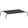 vidaXL Elevated Dog Bed Black Oxford fabric and powder-coated steel Medium