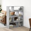 vidaXL Room Divider Concrete Grey Engineered Wood Medium Sleek