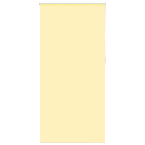 vidaXL Roller Blind Yellow 100% Polyester 39.4x90.6 in Height-Adjustable