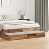 vidaXL Bed Drawers Old Wood 55.12 x 14.37 x 6.50 in Engineered Wood