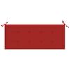 vidaXL Bench Grey, Red Solid eucalyptus wood, 100% polyester Standard