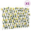 vidaXL Artificial Ivy Trellis Expandable 5 pcs Yellow 70.9x23.6"