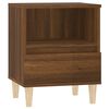 vidaXL Bedside Cabinet Brown oak Engineered wood 15.7 x 13.8 x 19.7 in