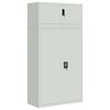vidaXL File Cabinet Light grey Powder-coated steel Large
