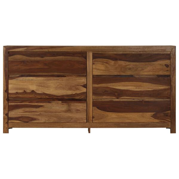 vidaXL Drawer Cabinet Natural Acacia Solid Acacia wood Medium