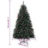vidaXL Artificial Christmas Tree Green and White