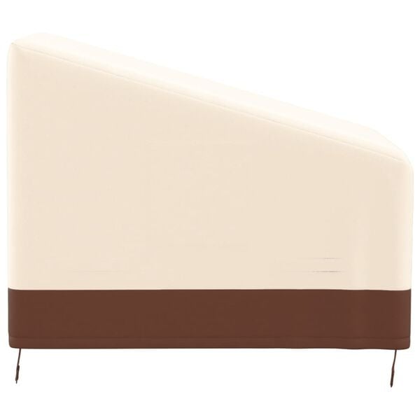 vidaXL Garden Lounge Chair Cover Beige and Brown