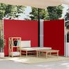 vidaXL Side Awning Red Polyester fabric with PU coating 70.9 x 236.2 in