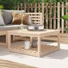 vidaXL Garden Table Pine Wood Solid Pine Wood 32.5 x 32.5 in Square
