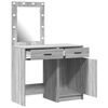 vidaXL Dressing Table 2 pcs Gray 50 x 41 x 135 cm Engineered wood