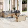 vidaXL Garden Sofa Set Beige