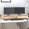 vidaXL Monitor Stand 39.4x10.6x5.9" Solid Wood Pine