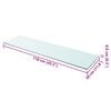 vidaXL Glass Panel Clear Tempered glass Large Durable Glass Shelf
