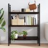 vidaXL Wall Shelf Dark brown Solid oak wood Medium Wall Shelf