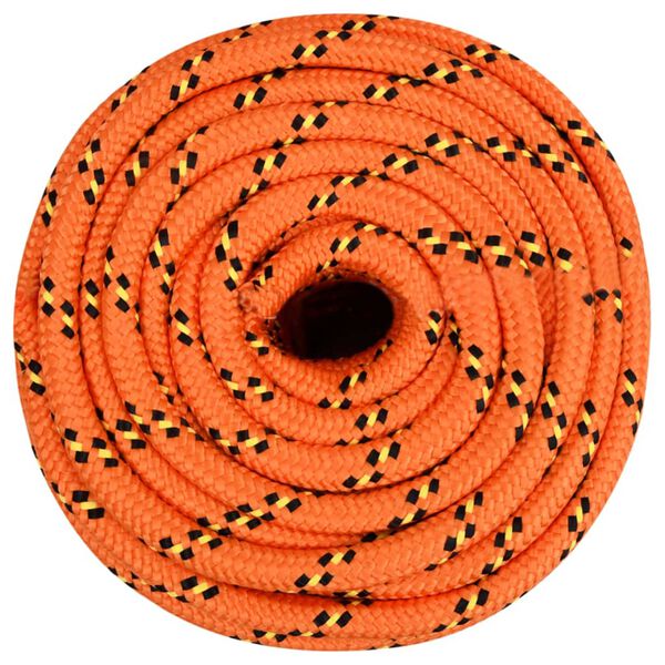 vidaXL Boat Rope Orange 0.63 " 82.0 ' Polypropylene