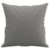 vidaXL Throw Pillow Dark grey 100% polyester 15.7 x 15.7 in Throw Pillow