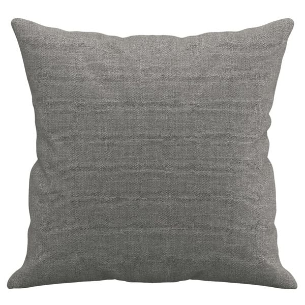 vidaXL Throw Pillow Dark grey 100% polyester 15.7 x 15.7 in Throw Pillow