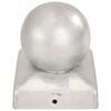 vidaXL Post Caps 6 pcs Globe Final Galvanised Metal 2.80x2.80"