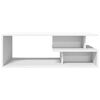 vidaXL Coffee Table White Engineered wood 40.2 x 21.7 x 13.8 in