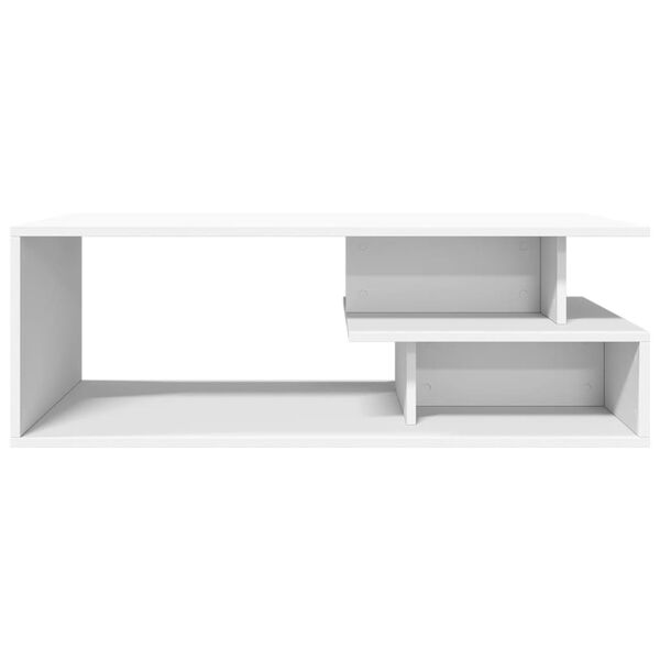 vidaXL Coffee Table White Engineered wood 40.2 x 21.7 x 13.8 in