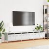 vidaXL TV Cabinet White Cold-rolled Steel Large TV Cabinet Rectangular