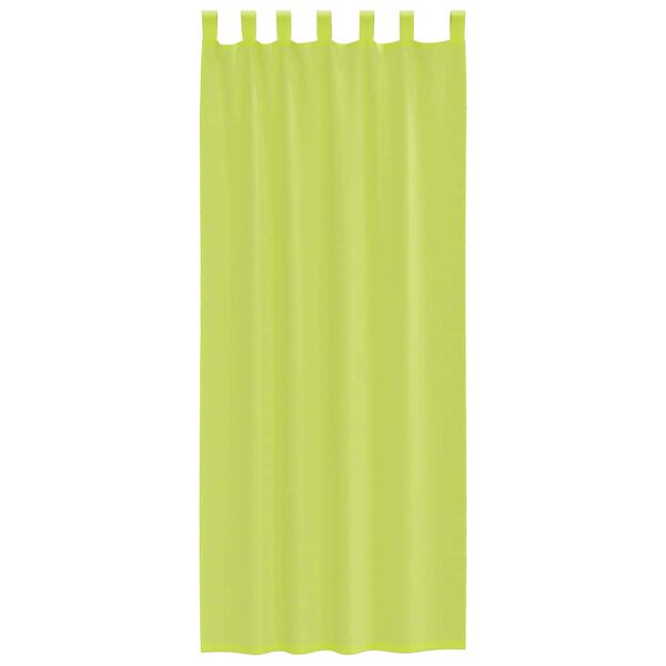 vidaXL Voile Curtains with Tab Top 2 pcs Apple Green