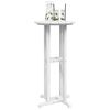 vidaXL Bar Table White 21.7" x 21.7" x 42.1" HDPE