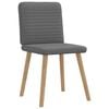 vidaXL Dining Chair Set of 2 Dark Grey