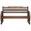 vidaXL Bench Brown Solid Firwood Medium Fun Inlays Garden Bench