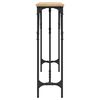 vidaXL Console Table Sonoma Oak Engineered Wood, Metal