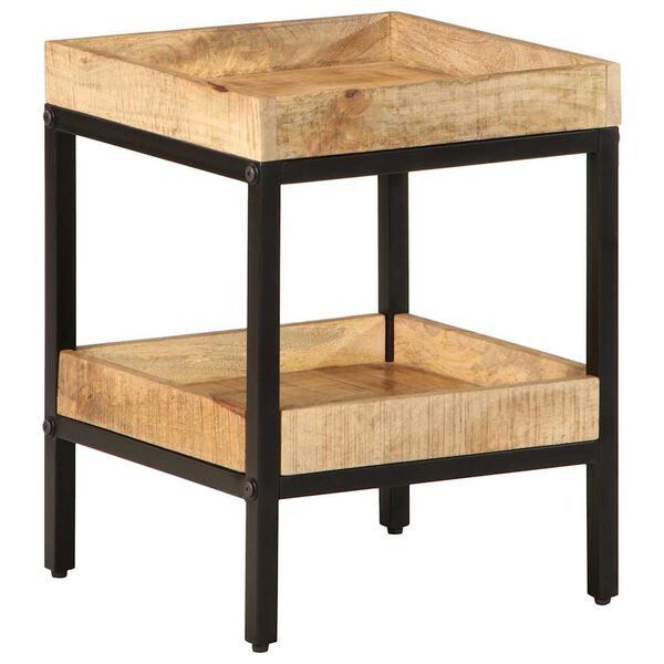vidaXL Side Table Brown 13.78 x 13.78 x 17.72 in Solid Mango Wood