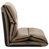 vidaXL Floor Chair Taupe Microfiber (100% polyester) with foam filling