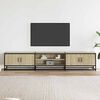 vidaXL TV Cabinet Sonoma Oak Engineered wood, Metal 82.7 inches long