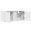 vidaXL TV Wall Cabinet White Engineered wood 31.5x12.2x13.8 in