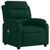vidaXL Massage Recliner Chair Dark Green