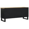 vidaXL TV Cabinet Mango Wood Natural Solid Mango Wood, Engineered Wood, Iron