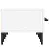 vidaXL TV Cabinet White Engineered wood, Iron