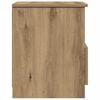 vidaXL Bedside Cabinet Artisan oak Engineered wood, metal Medium