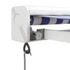 vidaXL Retractable Awning Blue and White