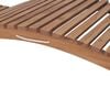 vidaXL Sunlounger Warm brown