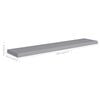 vidaXL Wall Shelf Set of 2 Gray Honeycomb MDF, Metal 47.2 in x 9.3 in