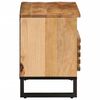 vidaXL TV Cabinet Brown Solid Mango Wood, Steel Medium TV Cabinet